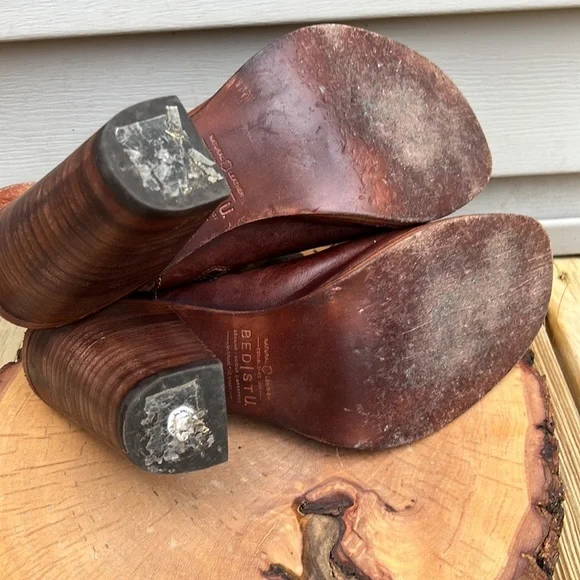 🥳 Host Pick 🥳 - BED|STU OCCAM Peep Toe Heel women size 9.5 - Picture 12 of 16